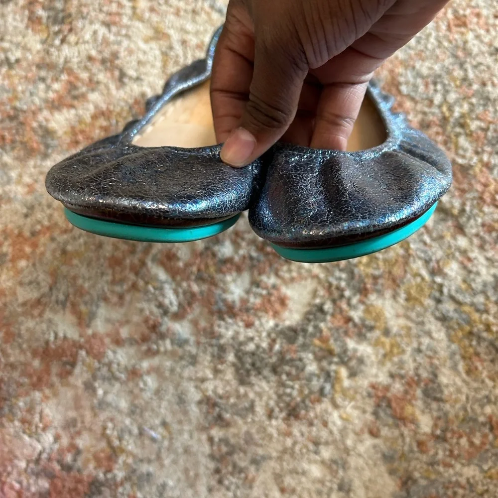Tieks Blue Sparkle Flats - Picture 3 of 5